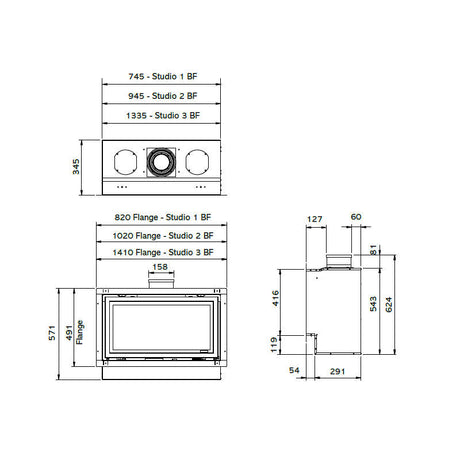 Studio 2 Balanced Flue Natural Gas