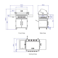 Whistler Bibury 3 Freestanding Grill BBQ