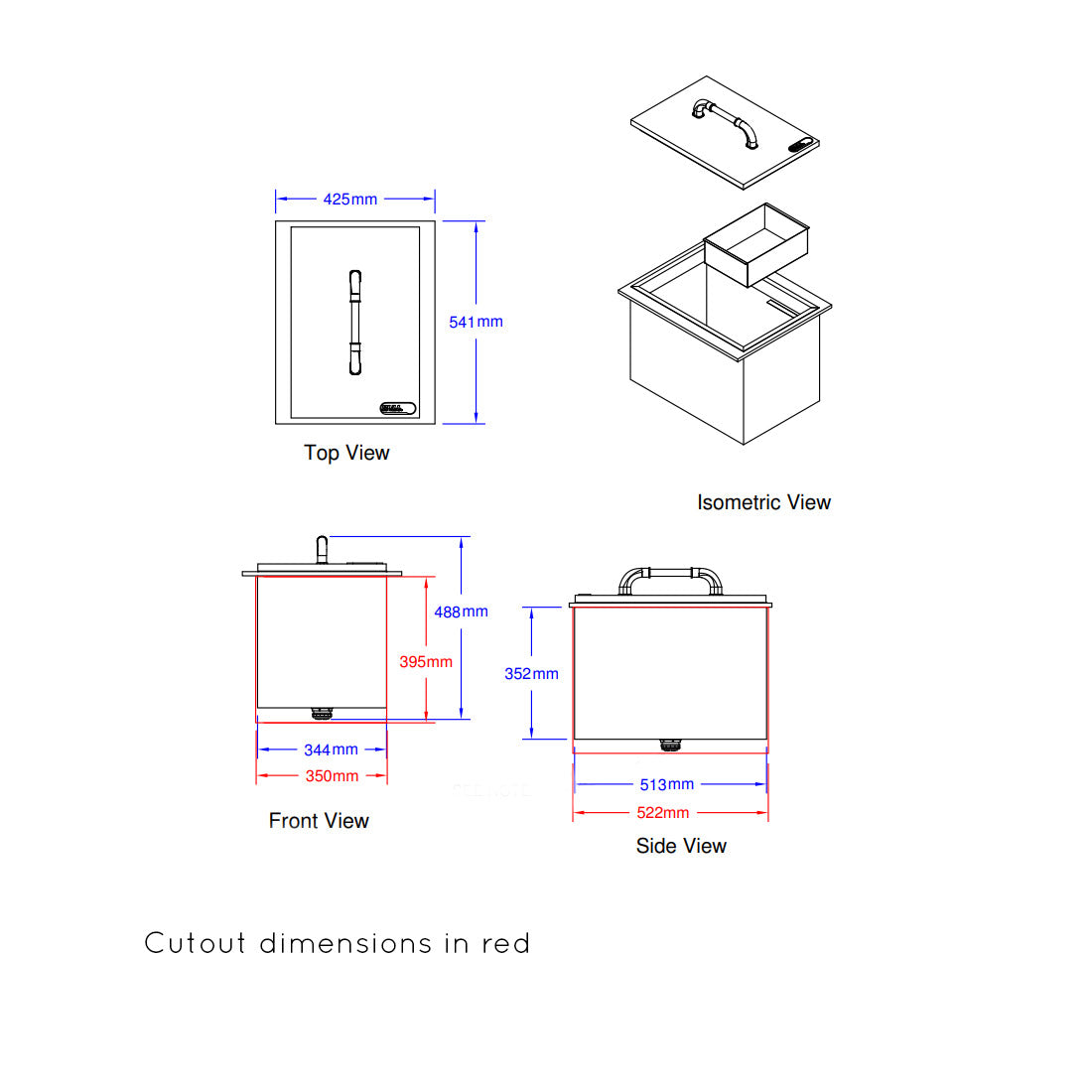 Bull Ice Chest With Cover & Drain