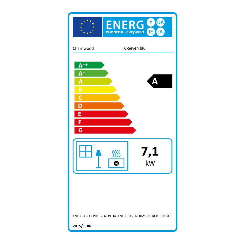 Charnwood C-Seven 7kW Eco Wood Burning Stove - DEFRA Approved