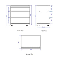 Whistler Cirencester Triple Drawer Cabinet