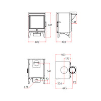 Charnwood Cranmore 5 Eco Wood Burning Stove - 5kW - DEFRA Approved - EcoDesign Ready