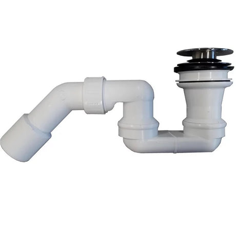 Villeroy & Boch Theano Push-To-Open Bath Waste/Valve Without Overflow - Chrome