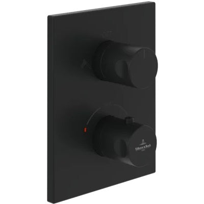 Villeroy & Boch Universal Showers Round Complete Shower Set in Matt Black