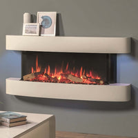 Gazco eStudio Cerreto 140 Wall Mounted Electric Fire Suite - Ex-Display