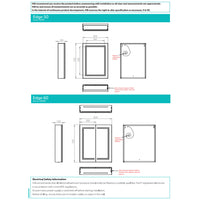 HIB Edge LED Demisiting Aluminium Mirrored Cabinet With Integrated Charging Sockets