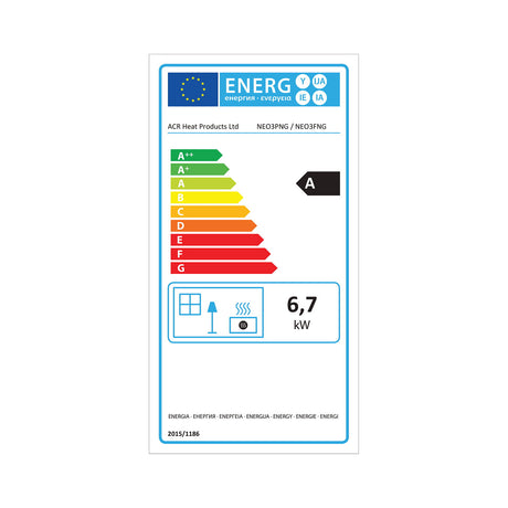 ACR Neo 3 Gas Stove - Balanced Flue, Floorstanding Base
