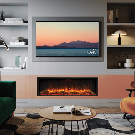 Gazco Fires - eReflex 135RW (Mk2) Electric Inset Fire - Free Mood Lighting Kit