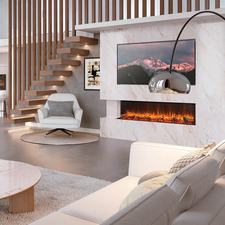 Gazco Fires - eReflex 195RW (Mk2) Electric Inset Fire - Free Mood Lighting Kit