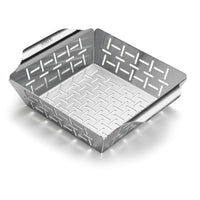 Weber Deluxe Grilling Basket - Small Stainless Steel with High Sides