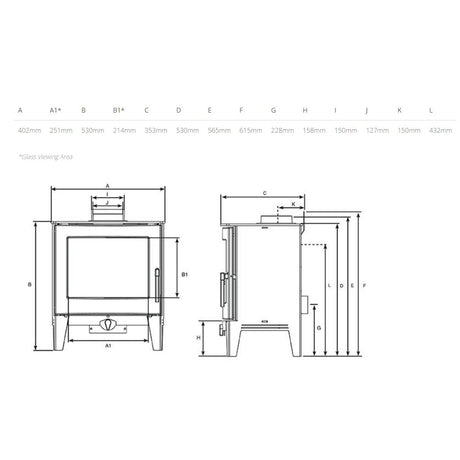 Stovax Futura 4 Wood Burning / Multi Fuel Stove - Showroom Exclusive