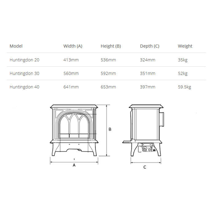 Gazco Huntingdon 40 Electric Stove