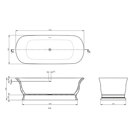 Imperial Marlow Free Standing Bath