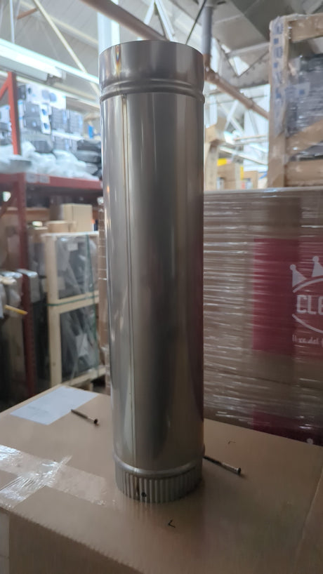 MidTherm SW 5 Inch Outlet Adjustable Length Flue 500mm - 900mm