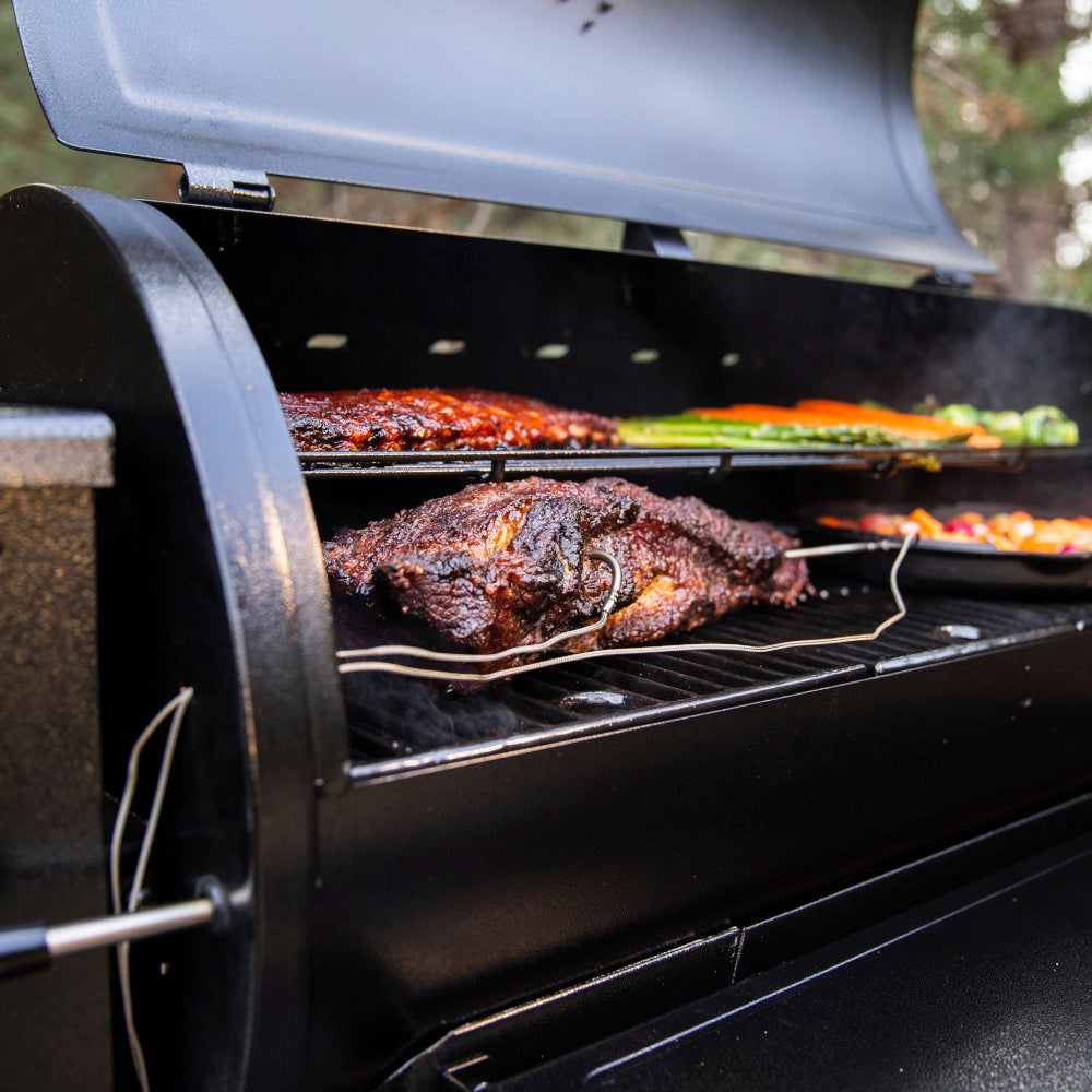 Pit Boss Navigator 1150 Wood Pellet Smoker - Free Side Smoker Included