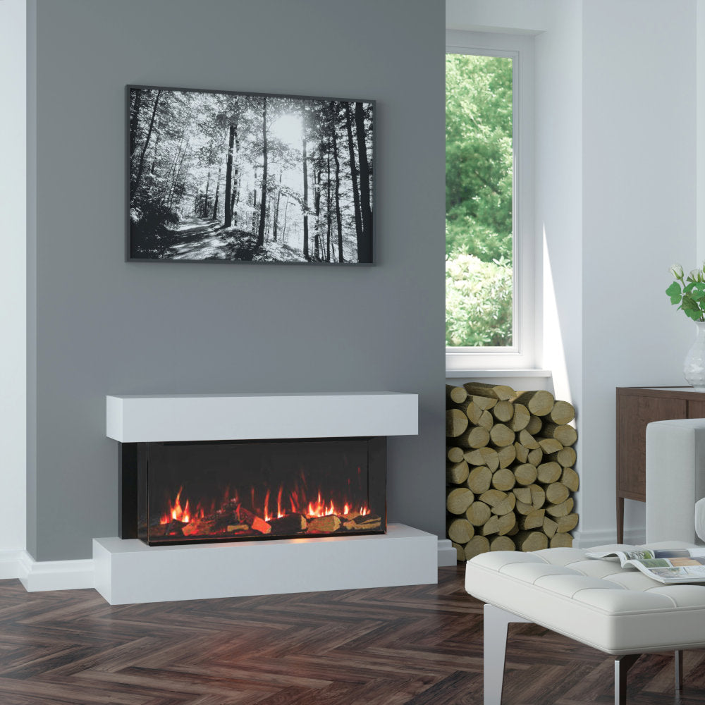 OER Alpine Electric Fireplace Suite