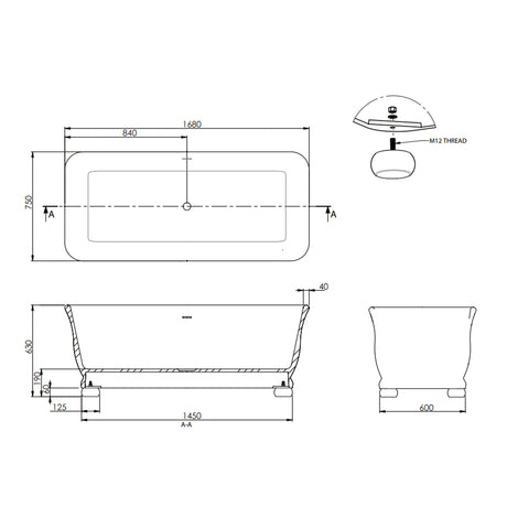 Imperial Putney Free Standing Bath