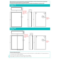 HIB Qubic LED Aluminium Cabinet With Integrated Charging Sockets
