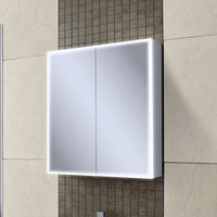 HIB Qubic LED Aluminium Cabinet With Integrated Charging Sockets