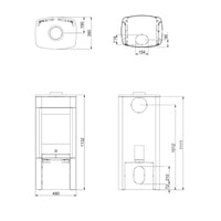 Scan 65-2 Wood Burning Stove in Black