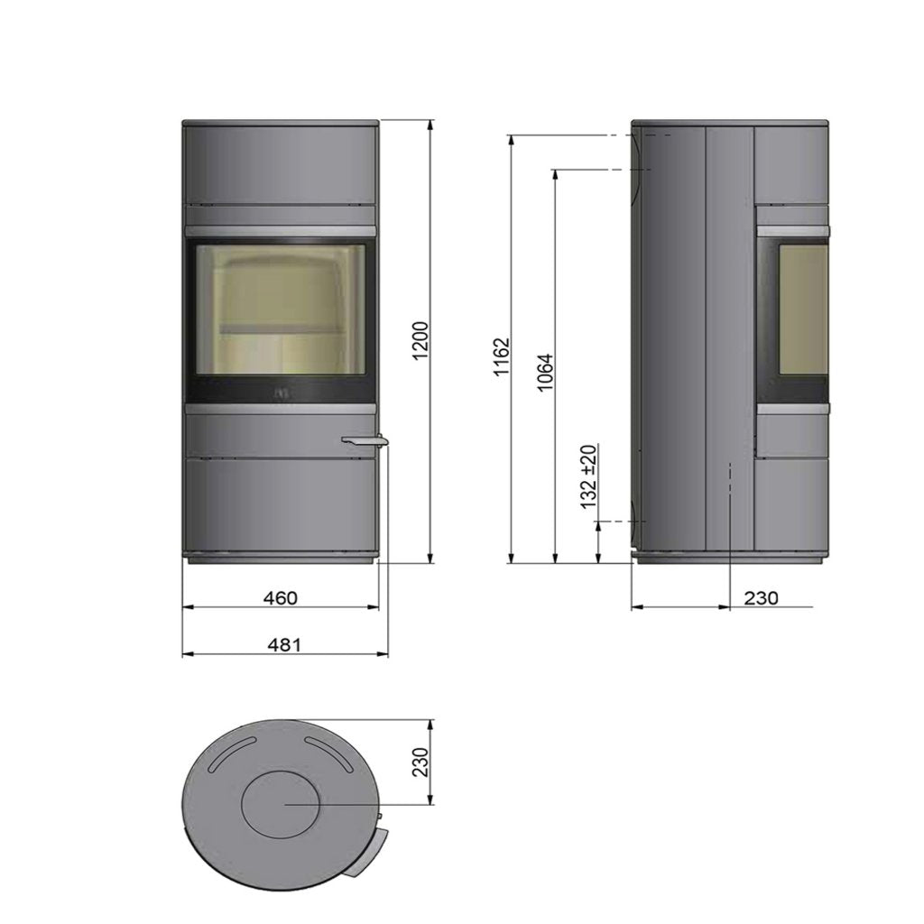 Scan Stoves, Scan 83-1 Black Wood Burning Stove