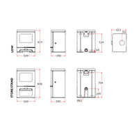 Charnwood Skye 5 Eco Multi Fuel Wood Burning Stove - 5kW - DEFRA Approved - EcoDesign Ready