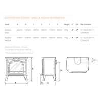 Gazco Small Stockton2 Gas Stove - Balanced Flue - Natural Gas
