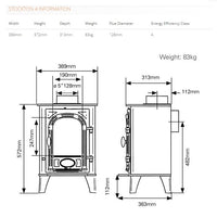 Stovax Stockton 4 Multi Fuel Stove - EcoDesign Ready