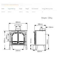 Stovax Stockton 8 Double Door Multi Fuel Stove