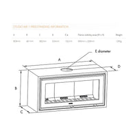 Stovax Studio Air 1 Freestanding Wood Burning Fire - Showroom Exclusive