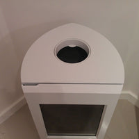 Jotul F163 Wood Burning Stove in White Enamel