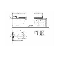 TOTO RW Washlet Smart Shower Toilet Bundle