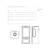 Gazco Vogue Midi T 3 Sided Gas Stove - Balanced Flue - Natural Gas