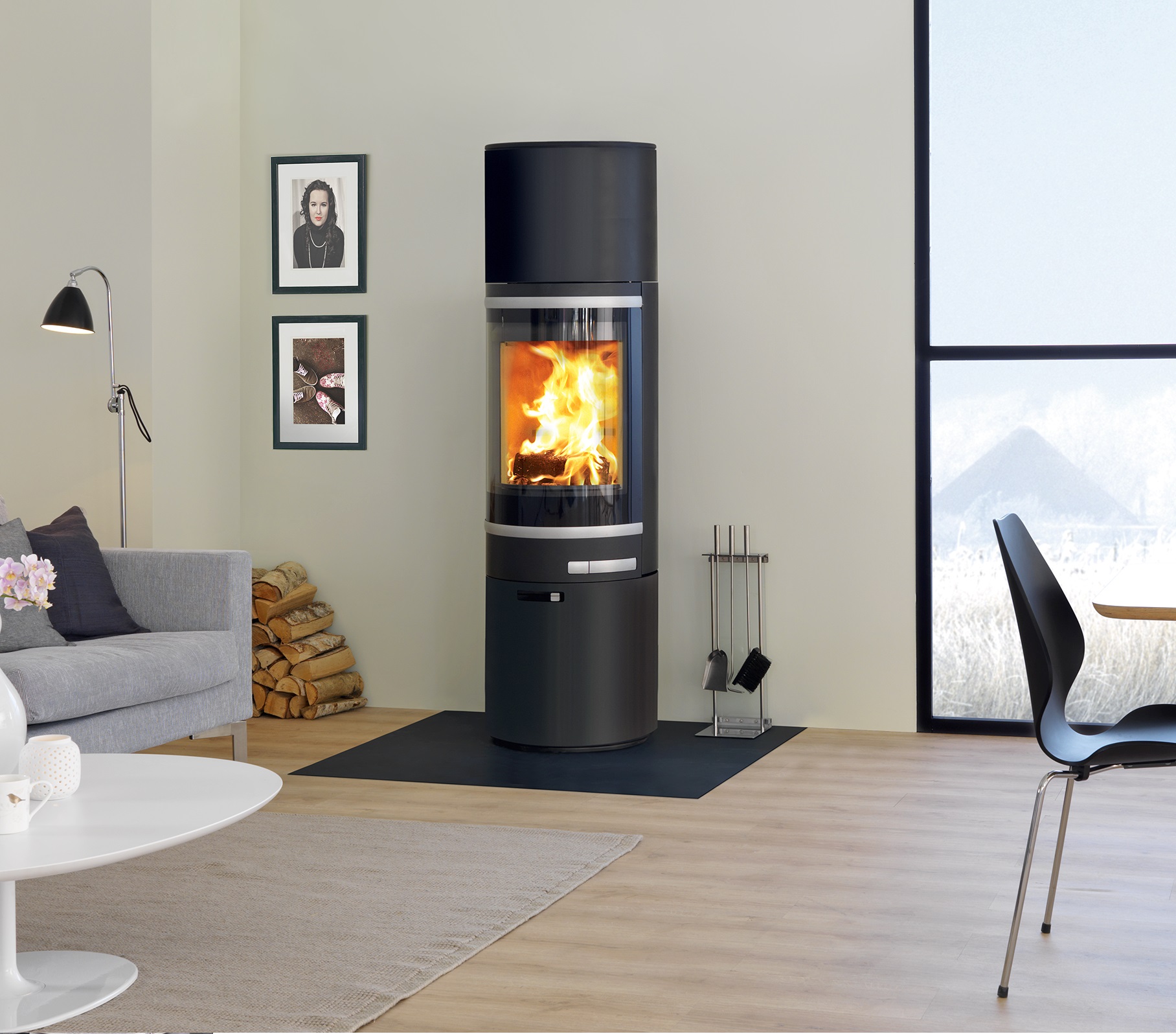 An image of Scan Maxi 85-4 Wood Burning Stove - With
