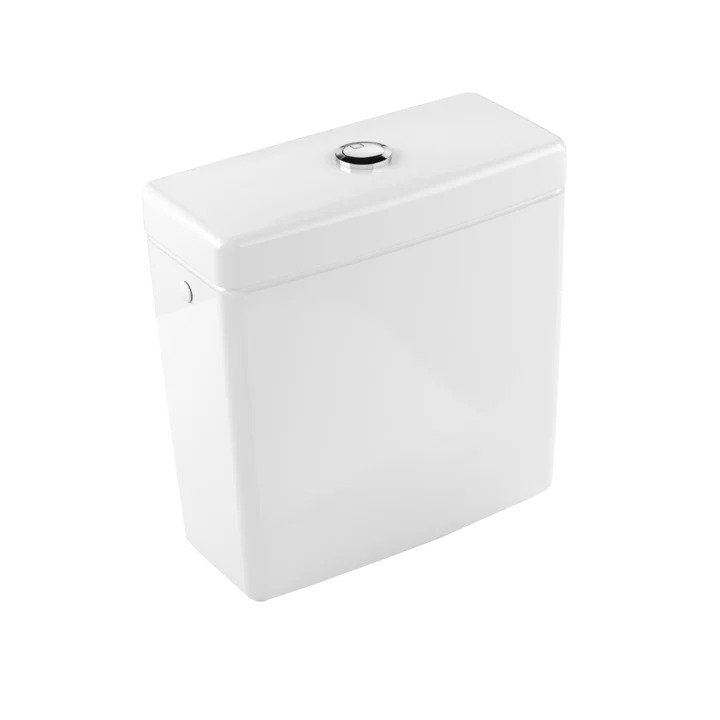 An image of Villeroy & Boch Architectura White Alpin Cistern - Bottom Water Inlet