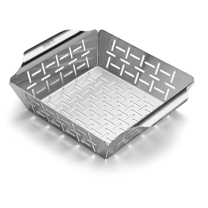 An image of Weber Deluxe Grilling Basket -Stainless steel square