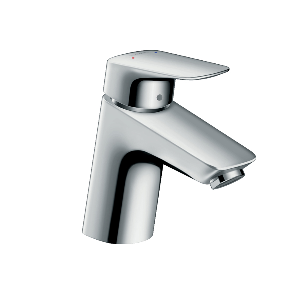 An image of Hansgrohe Logis Single Lever Basin Mixer 70 With Push-Open Waste