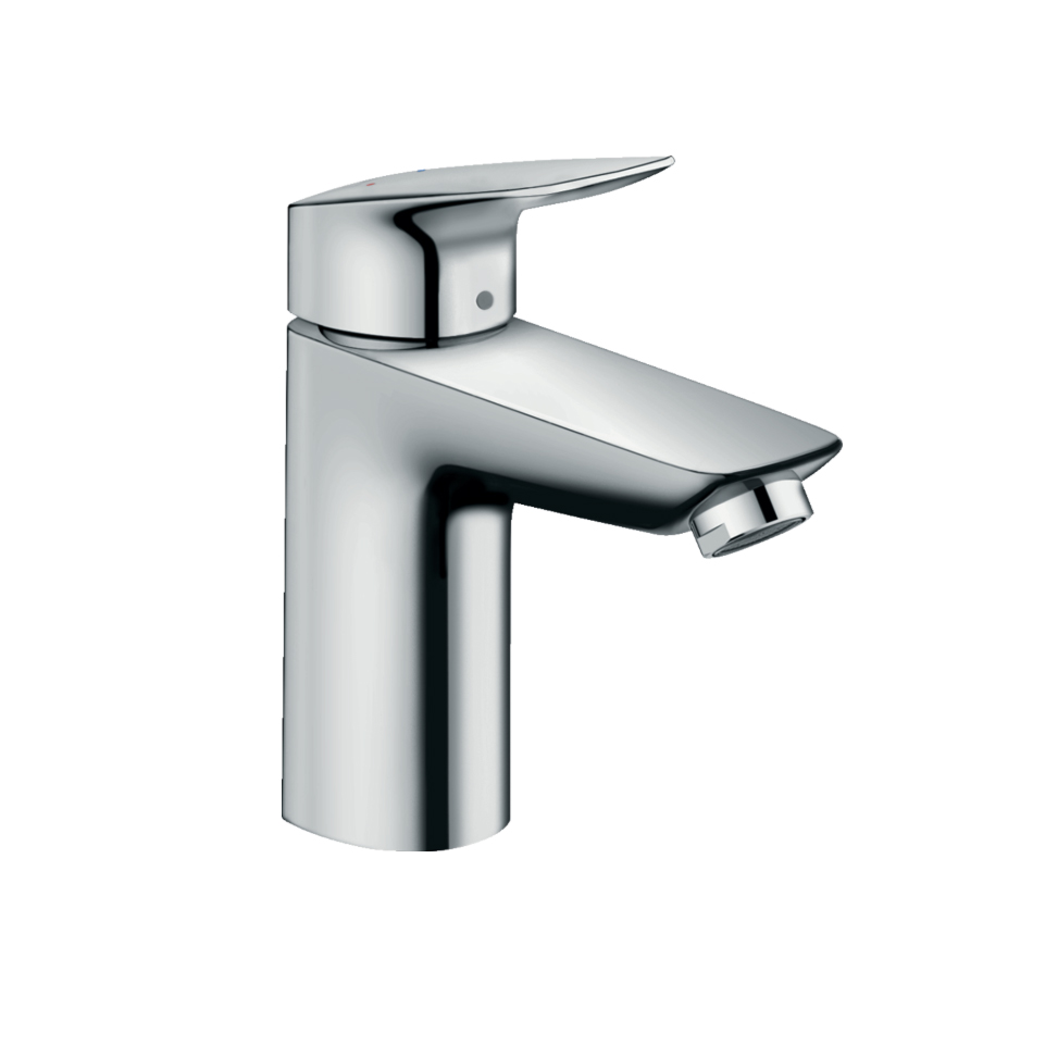 An image of Hansgrohe Logis Single Lever Basin Mixer 100 With Push-open Waste
