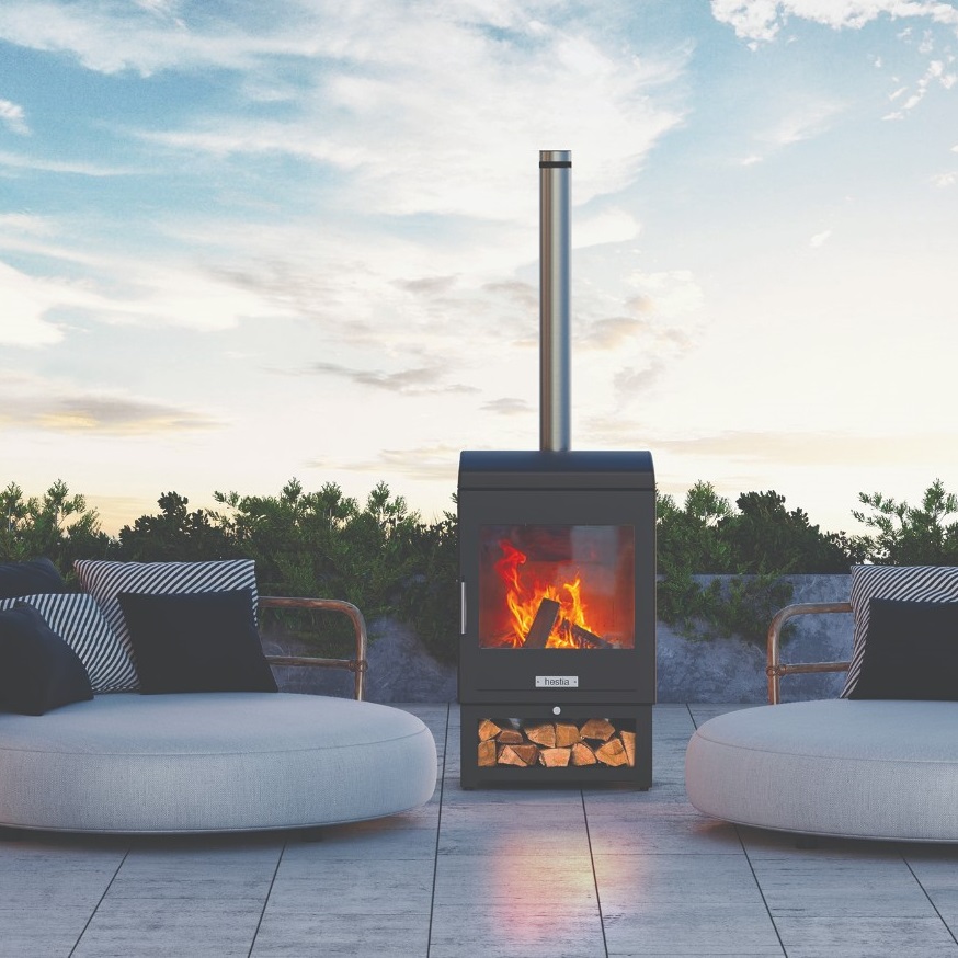 An image of Dragonfly Hestia Heat 50 Outdoor Wood Burning Stove