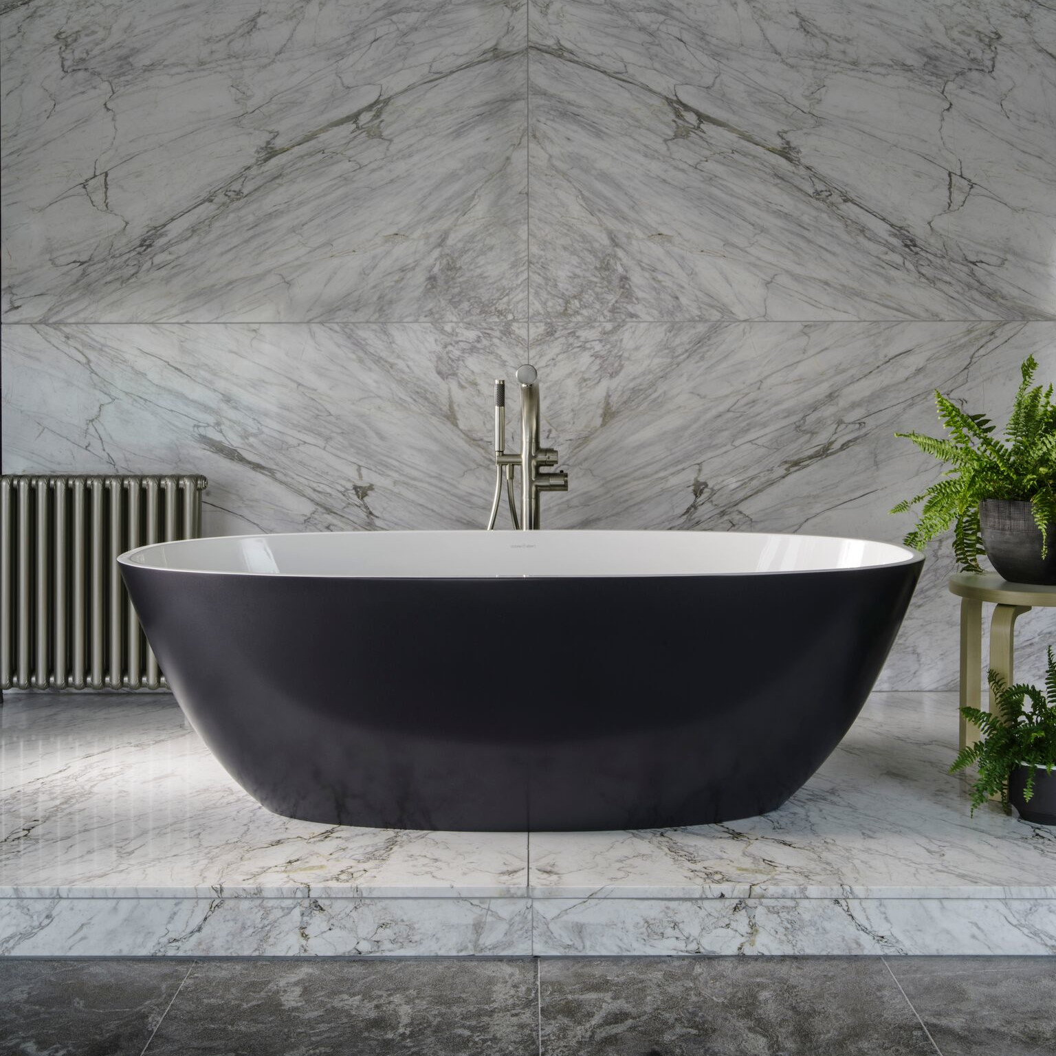 An image of Victoria & Albert Barcelona 2 Freestanding Bath - Quarrycast White