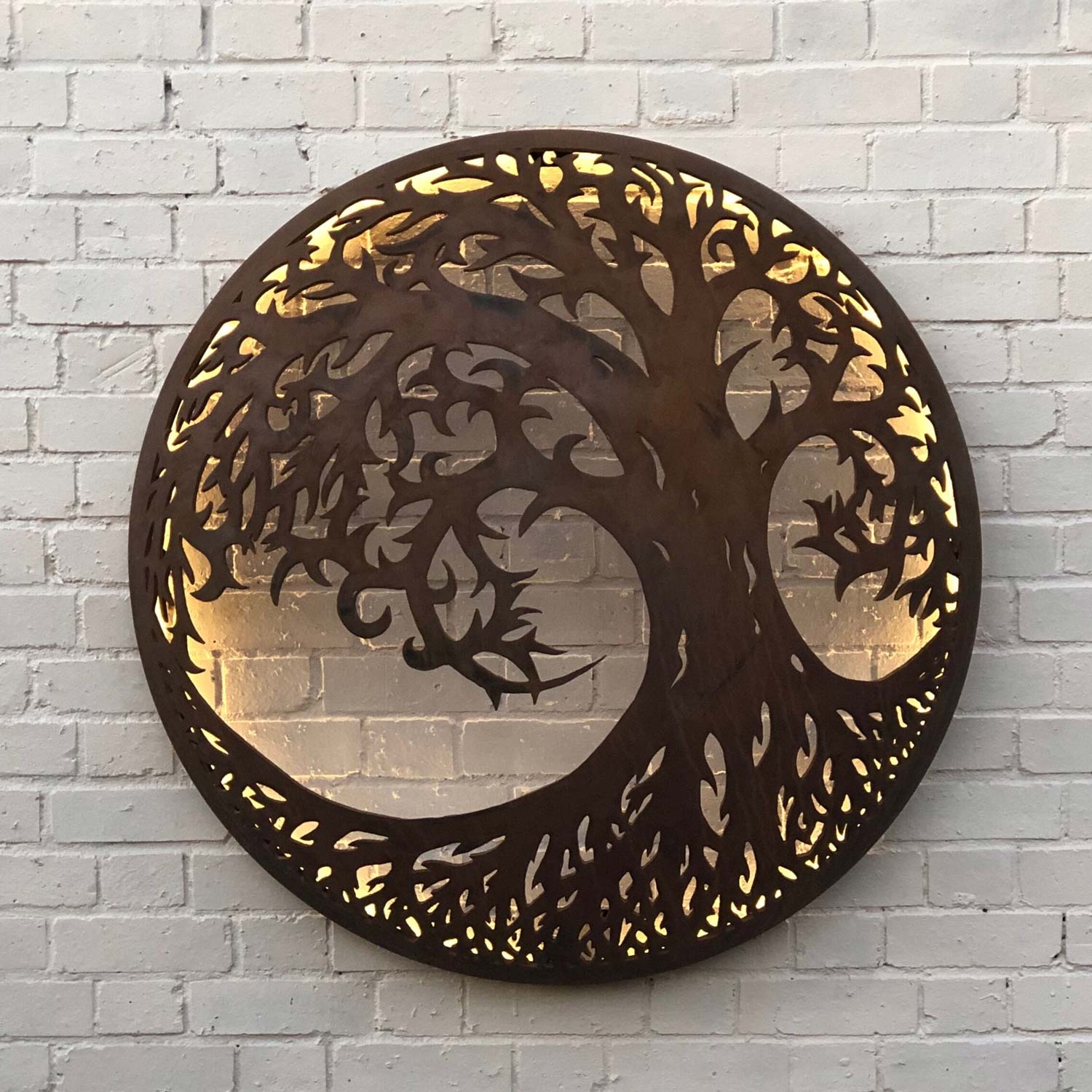 The Firepit Company Tree Of Life Illuminated Wall Art | A Bell