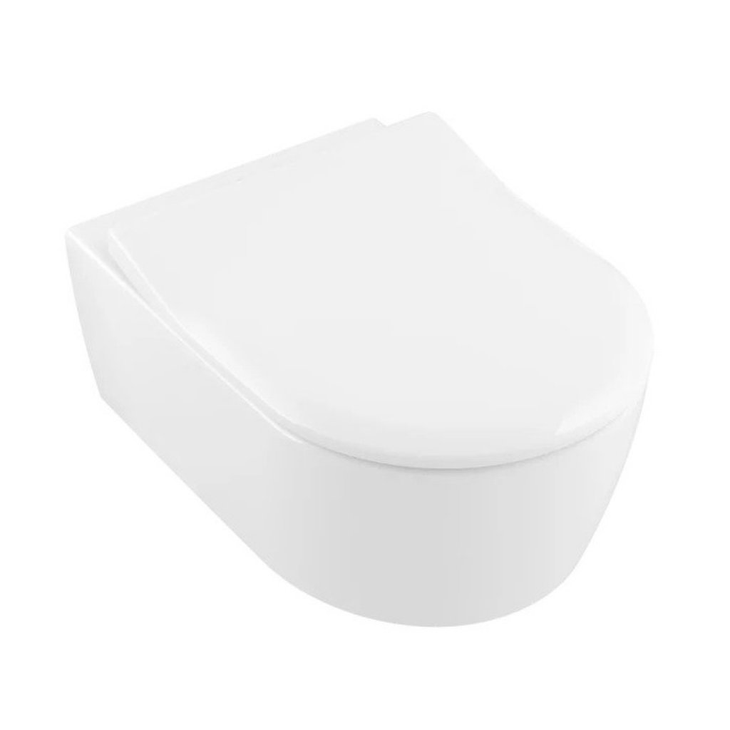Villeroy & Boch Avento SlimSeat Toilet Seat and Cover - White Alpin