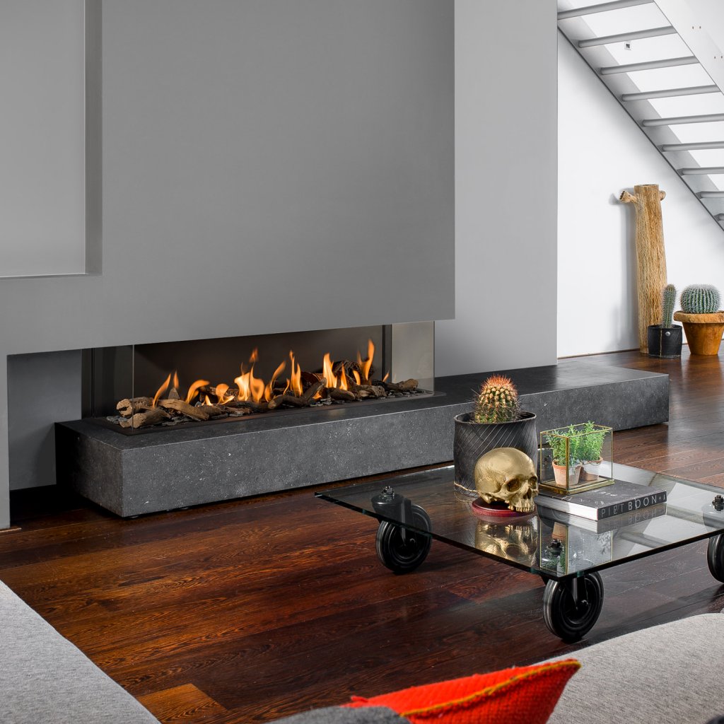 Bellfires View Bell 3 XL - Built-in 3 Sided Gas Fire - Natural Gas
