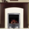 Valor Petrus Full Depth Homeflame Silver Chrome Inset Gas Fire - Natural Gas