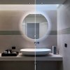 HIB Theme LED Illuminated Ambient Mirror With Heated Pads