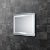 HIB Boundary LED Illuminated Bathroom Mirror - With Built in Charging Sockets and Heated Pad