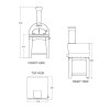 Bull BBQs - Large Pizza Oven & Cart - Wood Fired