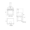 Bull BBQs - Extra Large Pizza Oven & Cart - Wood Fired