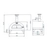 Clementi Clementino Table Top Pizza Oven - Wood Fired